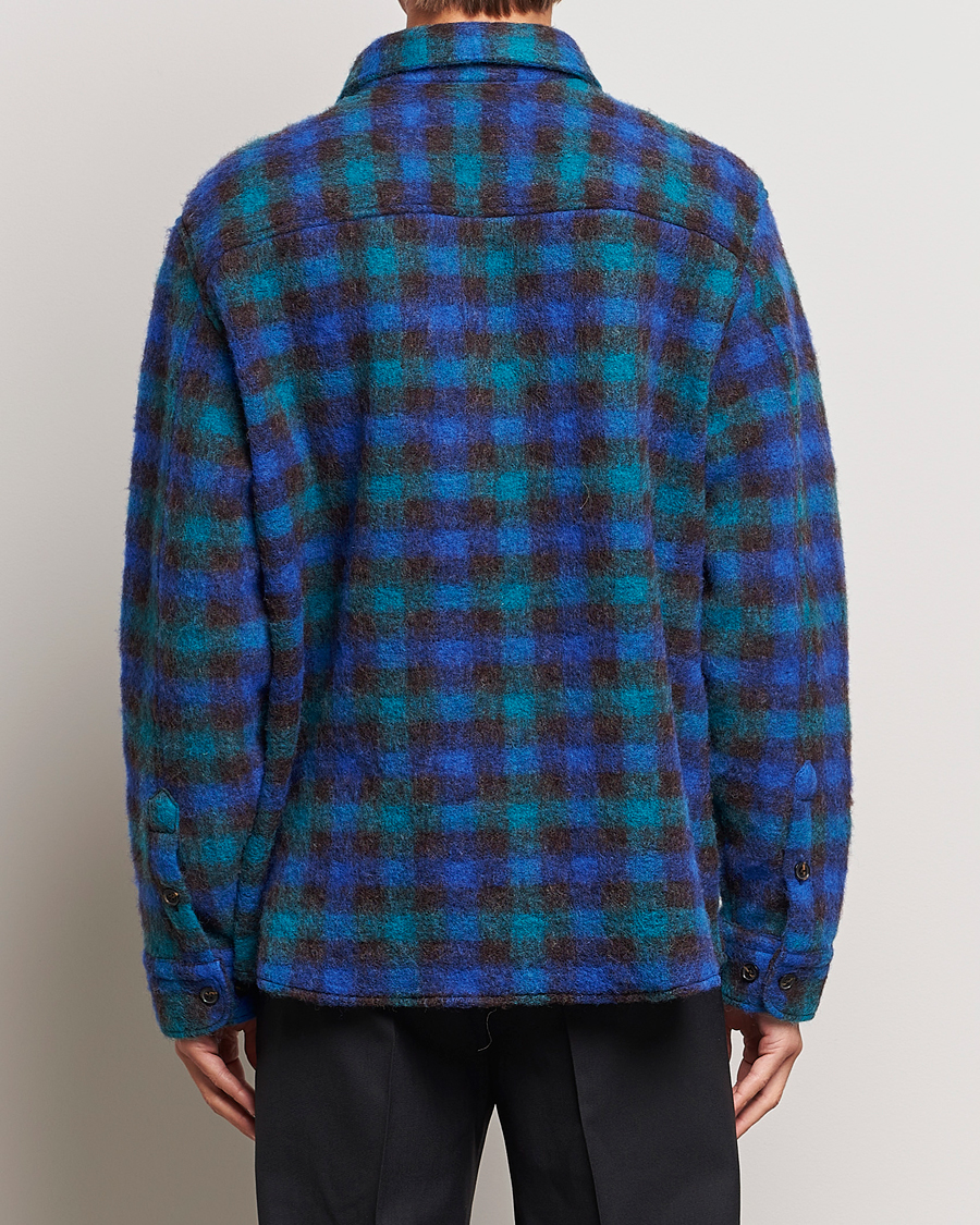 Herr | Jackor | J.Lindeberg | Carter Check Wool Mix Overshirt Surf The Web