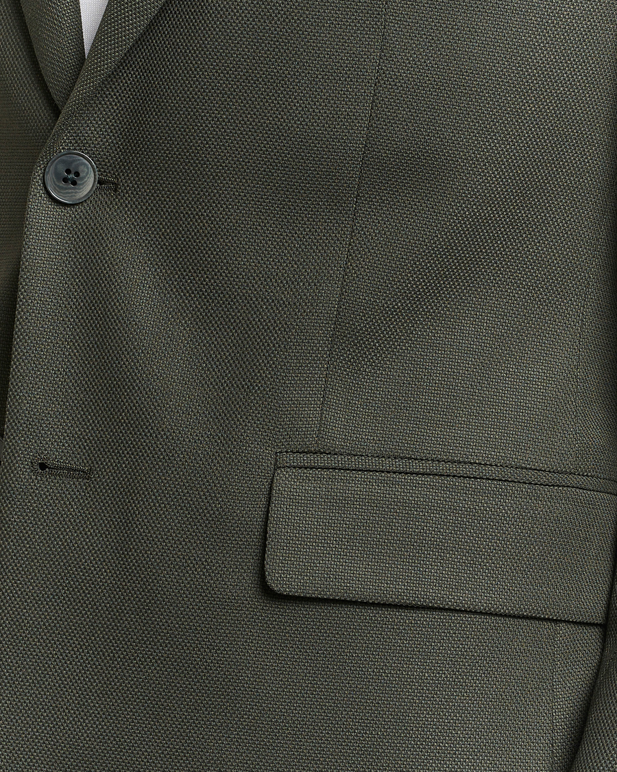 Herr | Kavajer | J.Lindeberg | Hopper Active Hopsack Blazer Forest Green