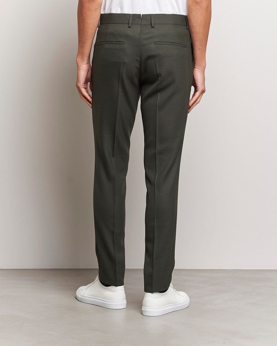 Herr | Byxor | J.Lindeberg | Grant Active Hopsack Pants Forest Green