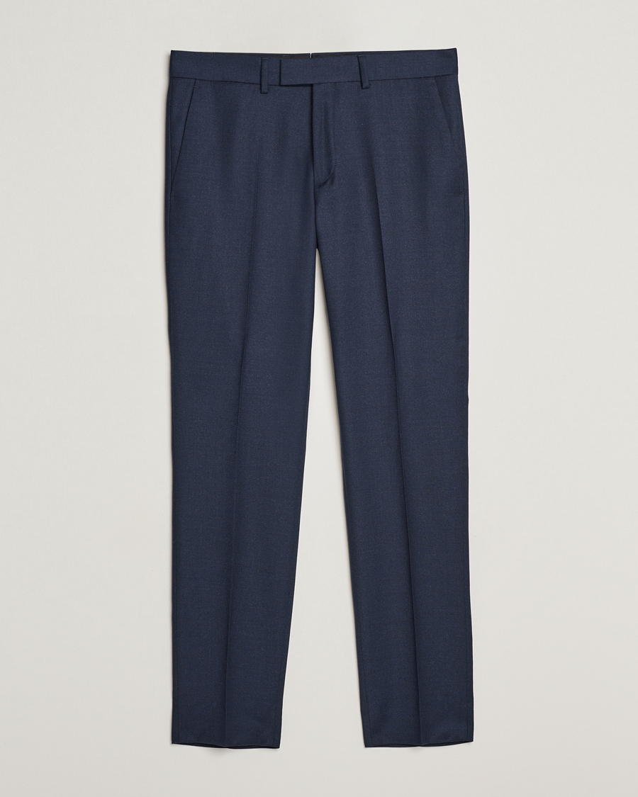 Herr | Byxor | J.Lindeberg | Grant Stretch Flannel Trousers Navy