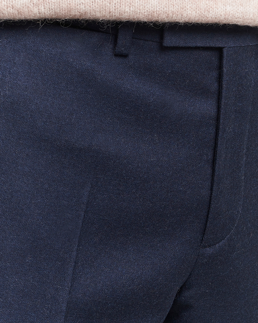 Herr | Byxor | J.Lindeberg | Grant Stretch Flannel Trousers Navy