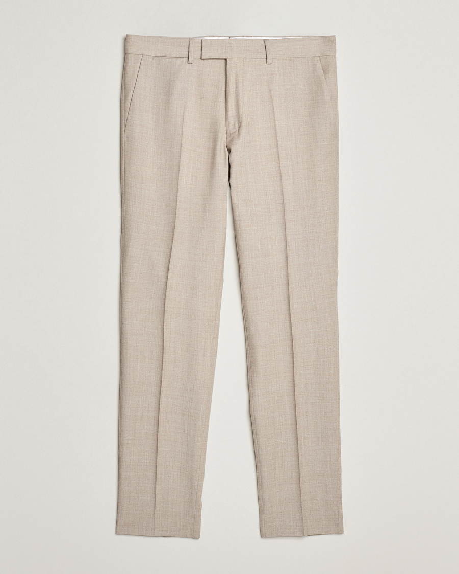 Herr | Byxor | J.Lindeberg | Grant Stretch Flannel Trousers Oyster Grey
