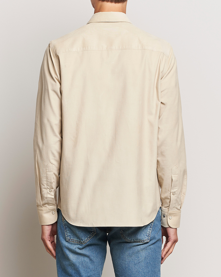 Herr | Skjortor | J.Lindeberg | Carlos Reg Cord Shirt Oyster Grey