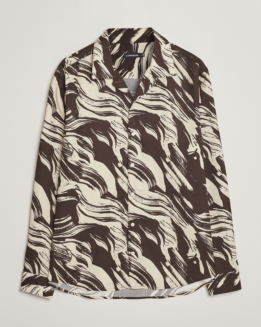 Herr | Skjortor | J.Lindeberg | Playa Printed Tencel Lounge Shirt Delicioso