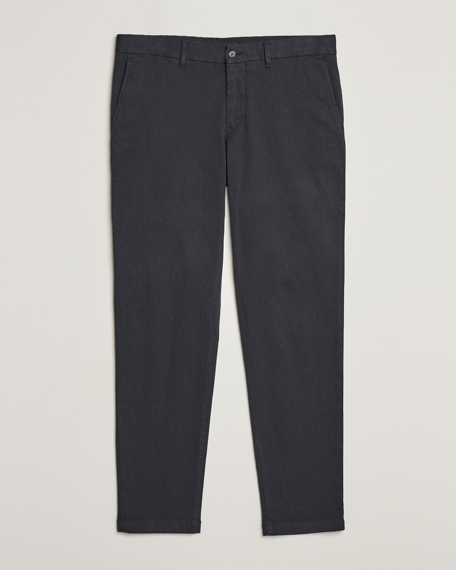 Herr | Byxor | J.Lindeberg | Chaze Flannel Twill Pants Dark Grey