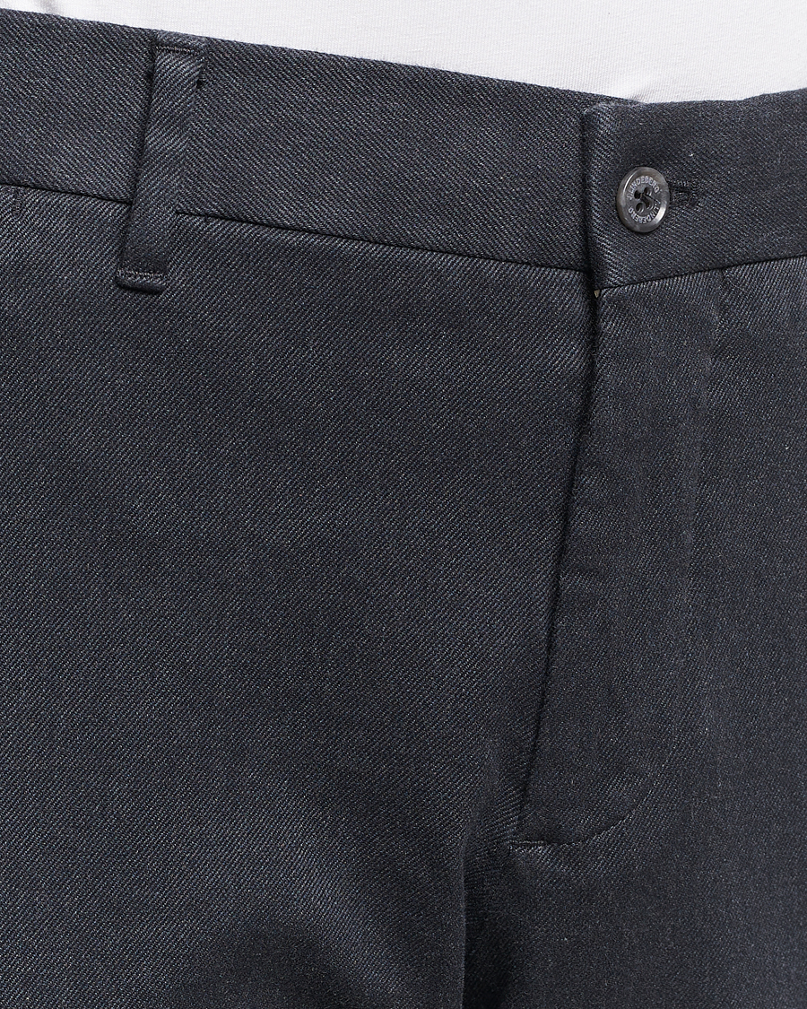 Herr | Byxor | J.Lindeberg | Chaze Flannel Twill Pants Dark Grey