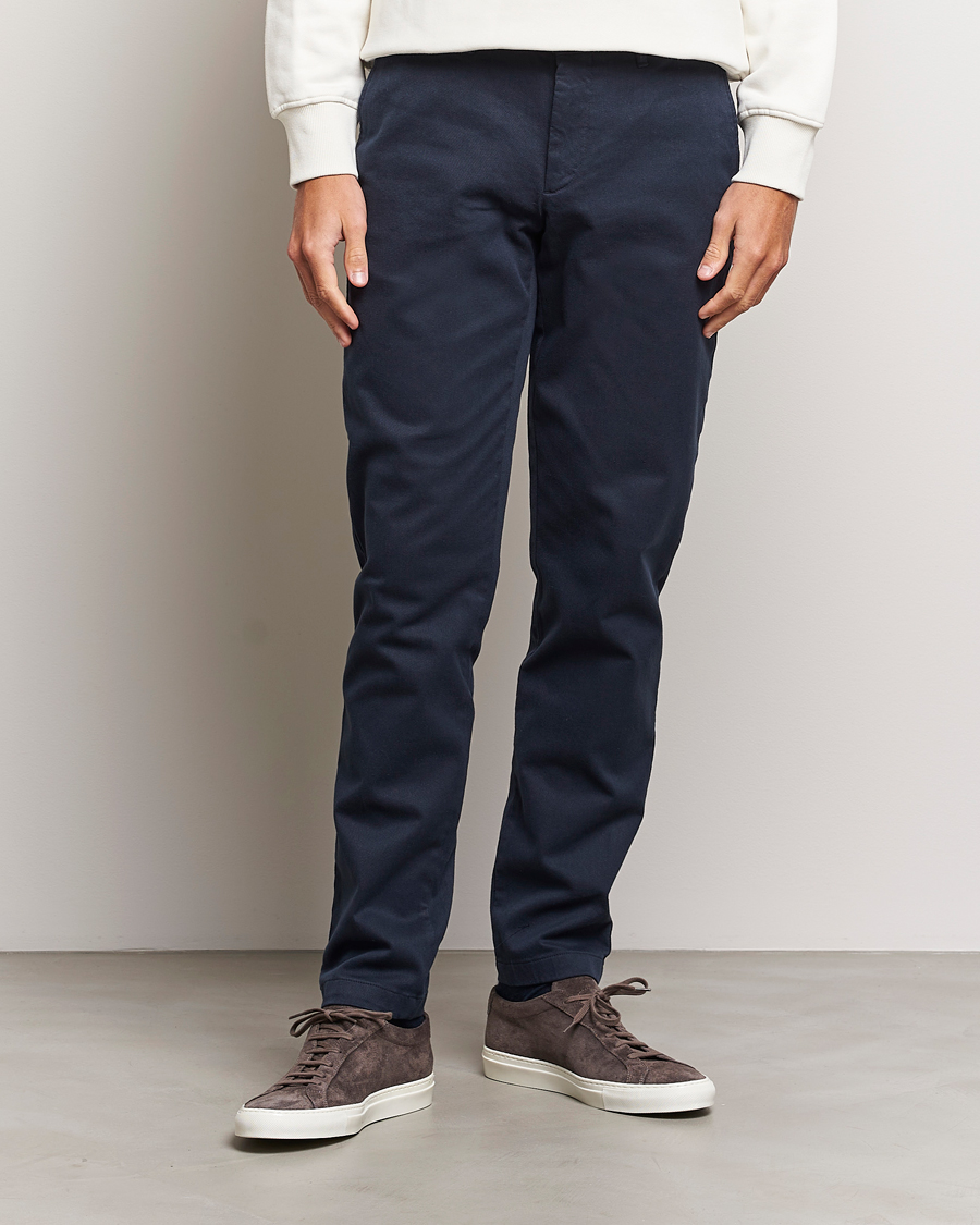 Herr | Avdelningar | J.Lindeberg | Chaze Flannel Twill Pants Navy