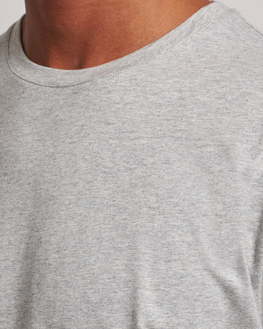 Herr | T-Shirts | J.Lindeberg | Sid Cotton Crew Neck Tee Light Grey Mel