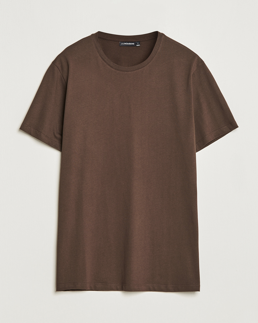 Herr | T-Shirts | J.Lindeberg | Sid Cotton Crew Neck Tee Delicioso