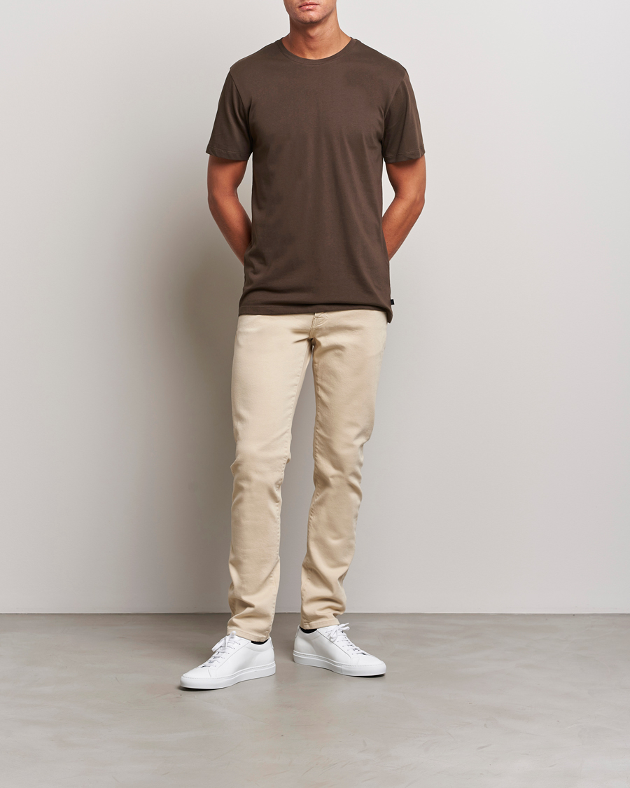 Herr | T-Shirts | J.Lindeberg | Sid Cotton Crew Neck Tee Delicioso
