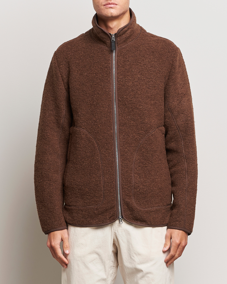 Herr | Realisation | J.Lindeberg | Dustin Wool Fleece Jacket Delicioso