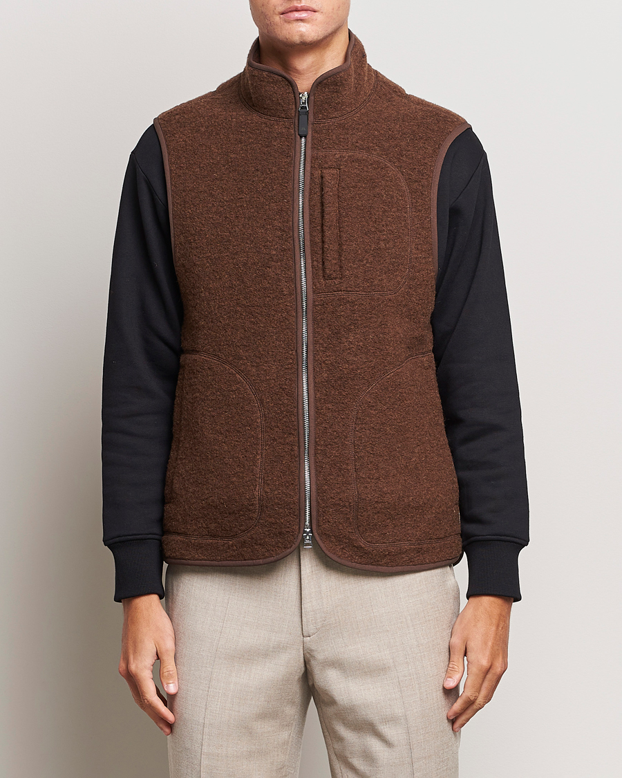 Herr | Tröjor | J.Lindeberg | Duncan Wool Fleece Vest Delicioso
