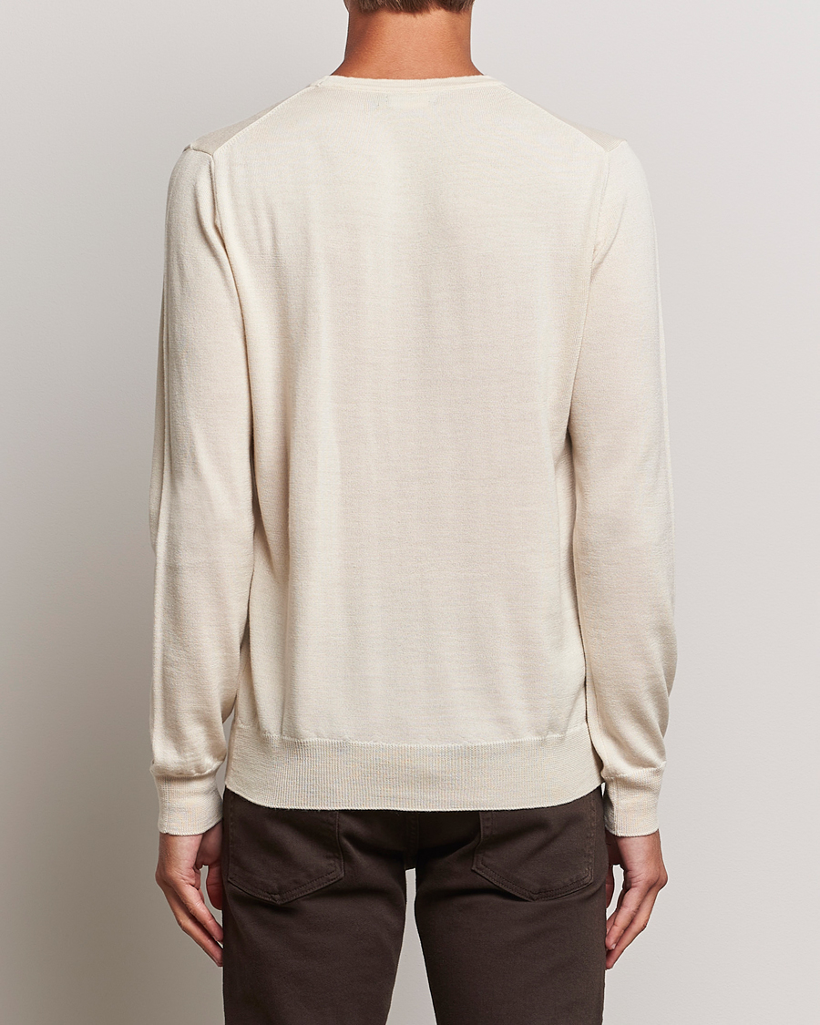 Herr | Tröjor | J.Lindeberg | Lyle True Merino Crew Neck Pullover Oyster Grey