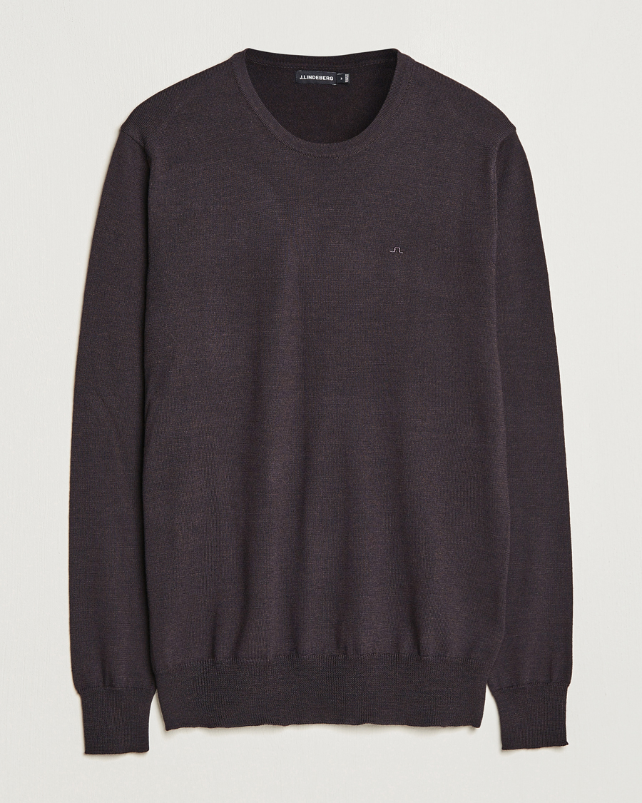 Herr | Tröjor | J.Lindeberg | Lyle True Merino Crew Neck Pullover Delicioso