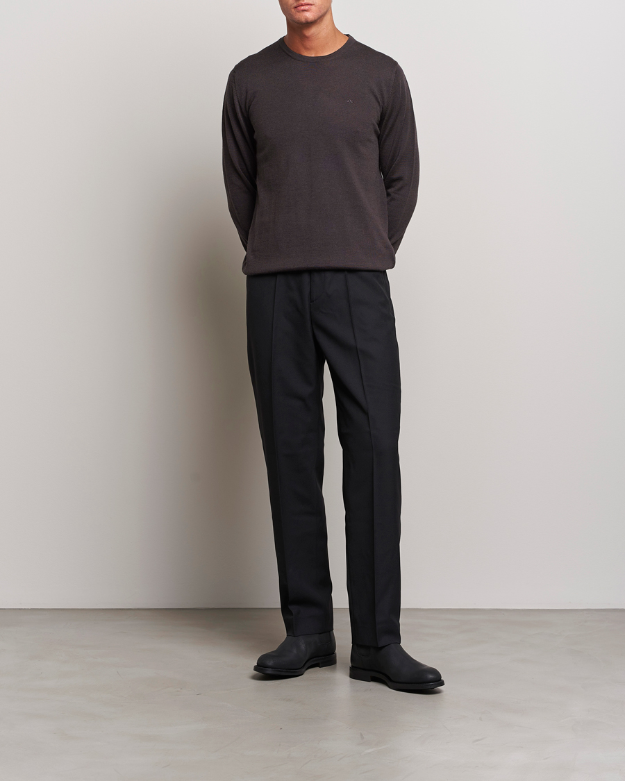 Herr | Tröjor | J.Lindeberg | Lyle True Merino Crew Neck Pullover Delicioso