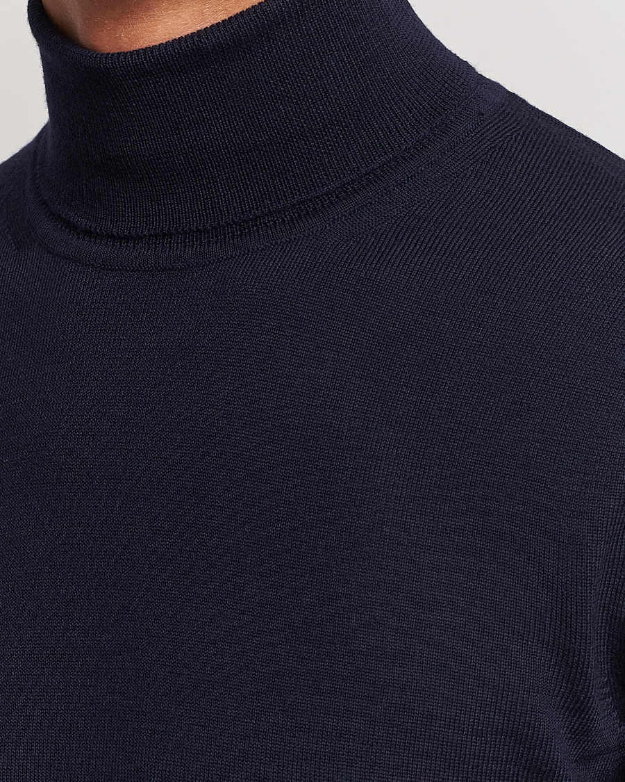 Herr | Tröjor | J.Lindeberg | Lyd True Merino Polo Navy