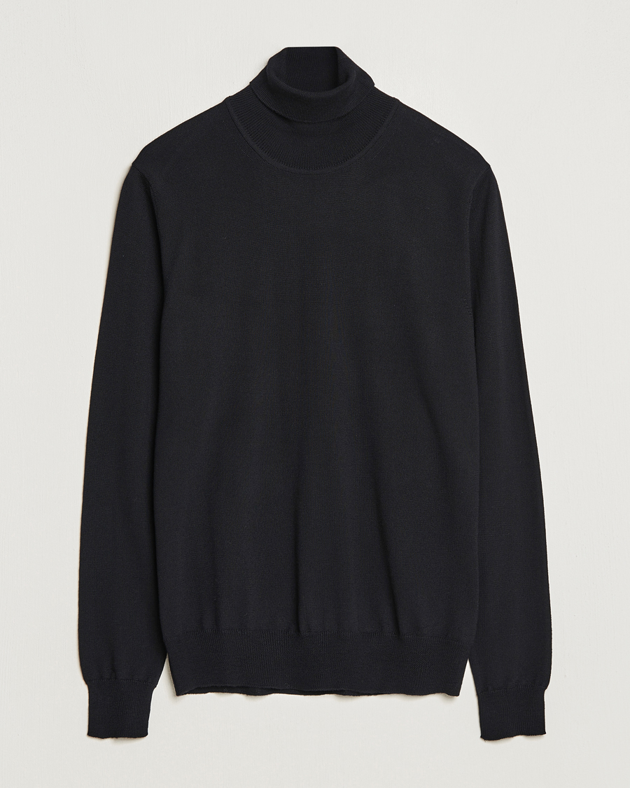 Herr | Tröjor | J.Lindeberg | Lyd True Merino Polo Black
