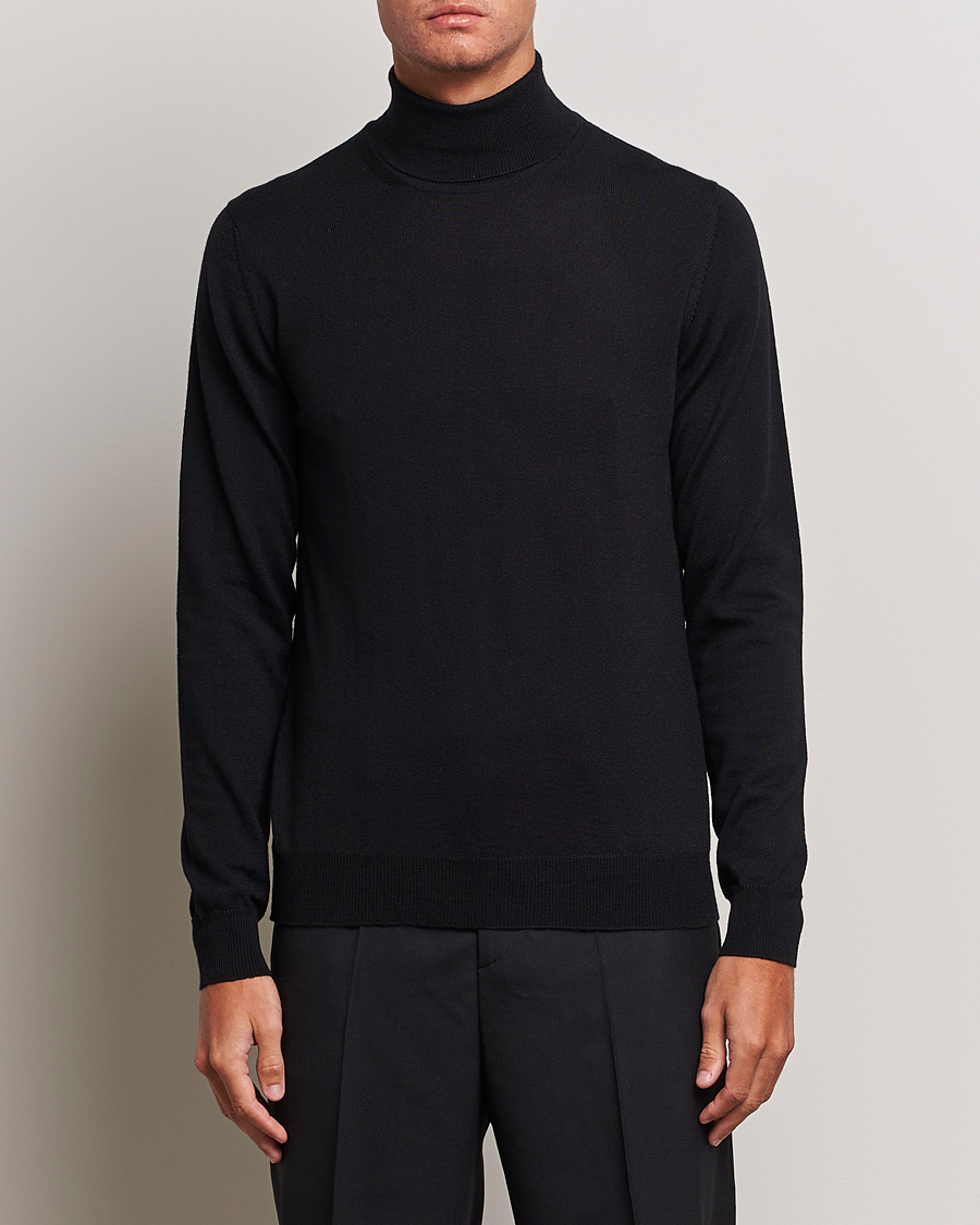 Herr | J.Lindeberg | J.Lindeberg | Lyd True Merino Polo Black