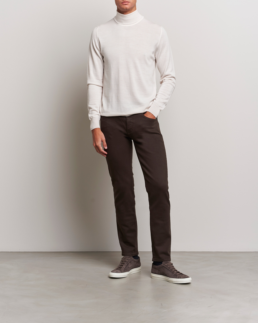 Herr | Tröjor | J.Lindeberg | Lyd True Merino Polo Cloud White