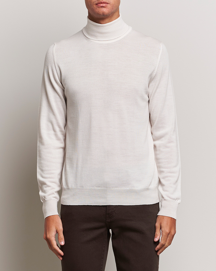 Herr | J.Lindeberg | J.Lindeberg | Lyd True Merino Polo Cloud White