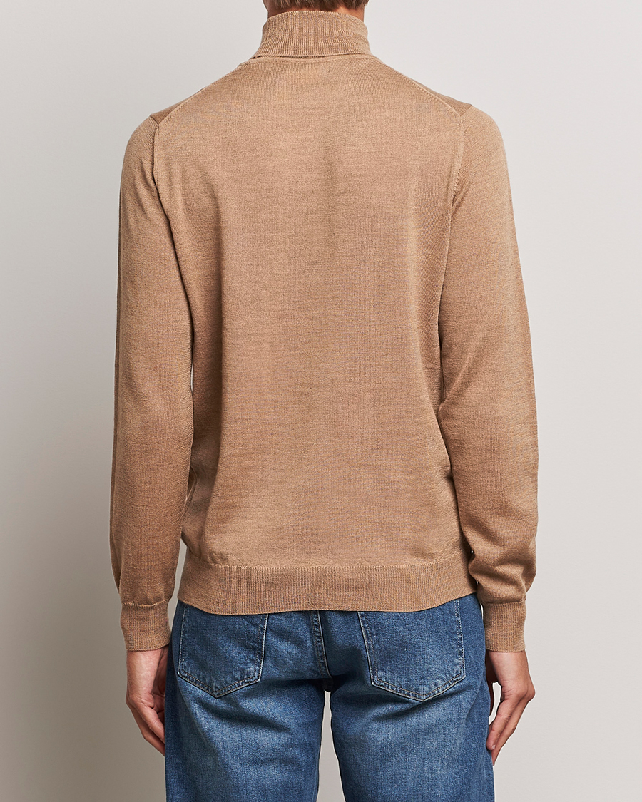 Herr | Tröjor | J.Lindeberg | Lyd True Merino Polo Chipmunk Melange