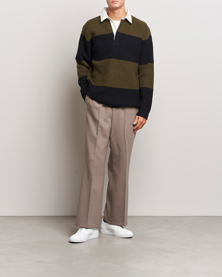 Herr | Tröjor | J.Lindeberg | Larkspur Knitted Rugby Black