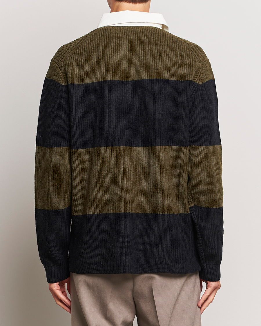 Herr | Tröjor | J.Lindeberg | Larkspur Knitted Rugby Black