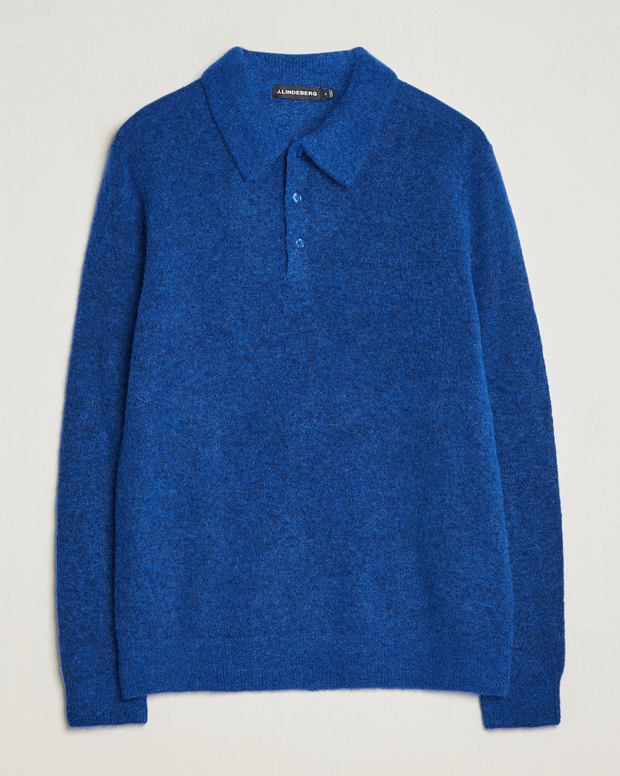 Herr | Tröjor | J.Lindeberg | Hayden Hairy Polo Knit Surf The Web