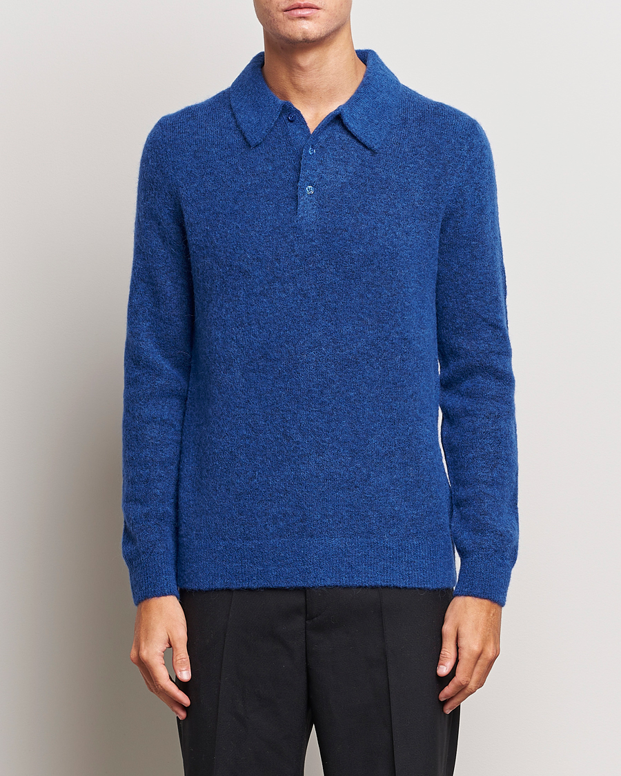 Herr | Tröjor | J.Lindeberg | Hayden Hairy Polo Knit Surf The Web