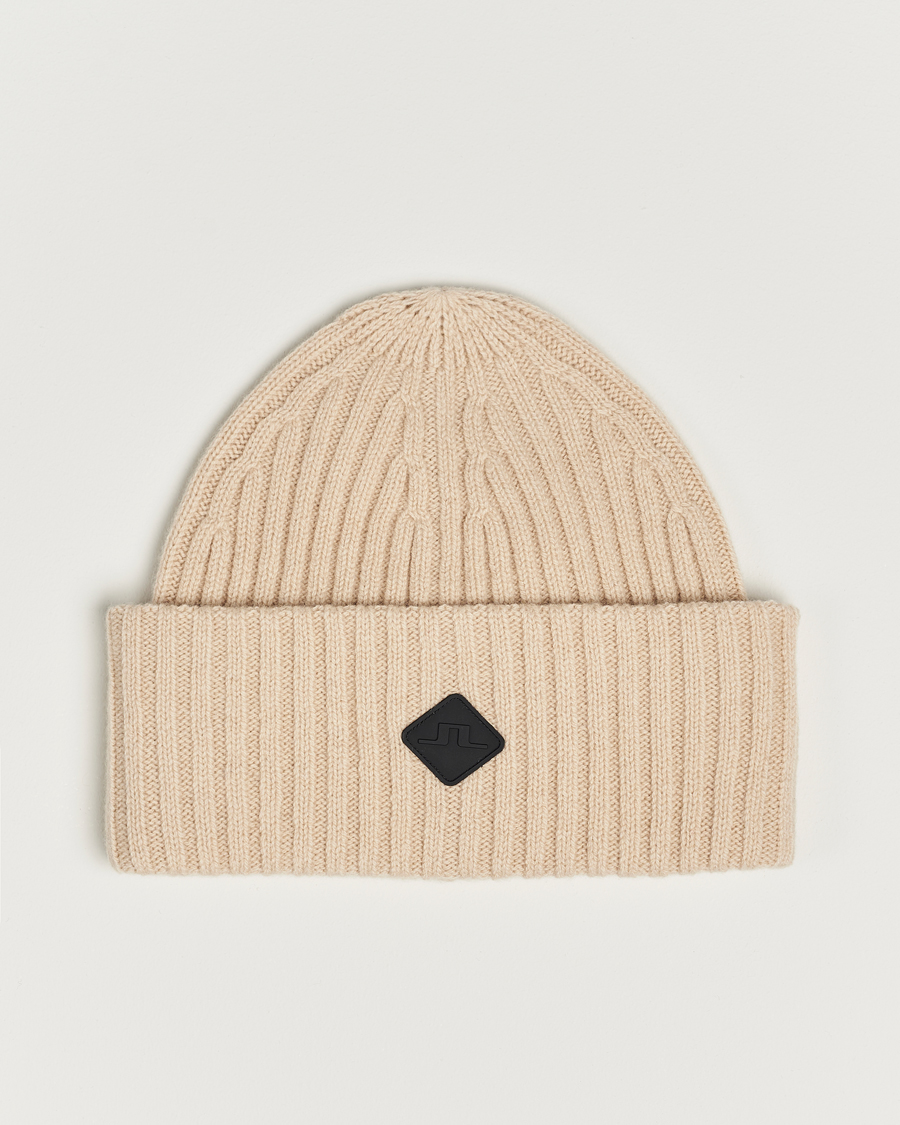 Herr | J.Lindeberg Jive Wool Beanie Oyster Grey | J.Lindeberg | Jive Wool Beanie Oyster Grey