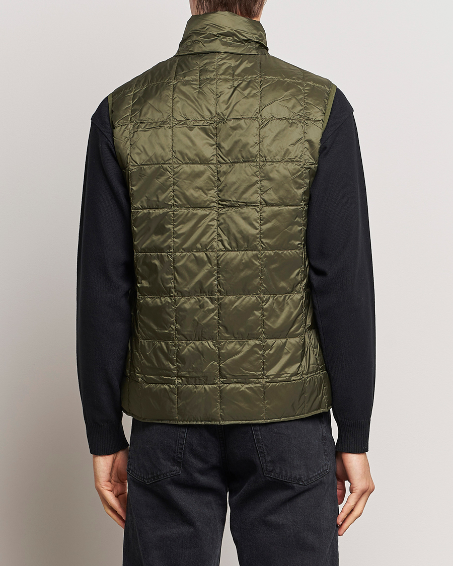 Herr | Jackor | TAION | High Neck Full Zip Lightweight Down Vest Dark Olive