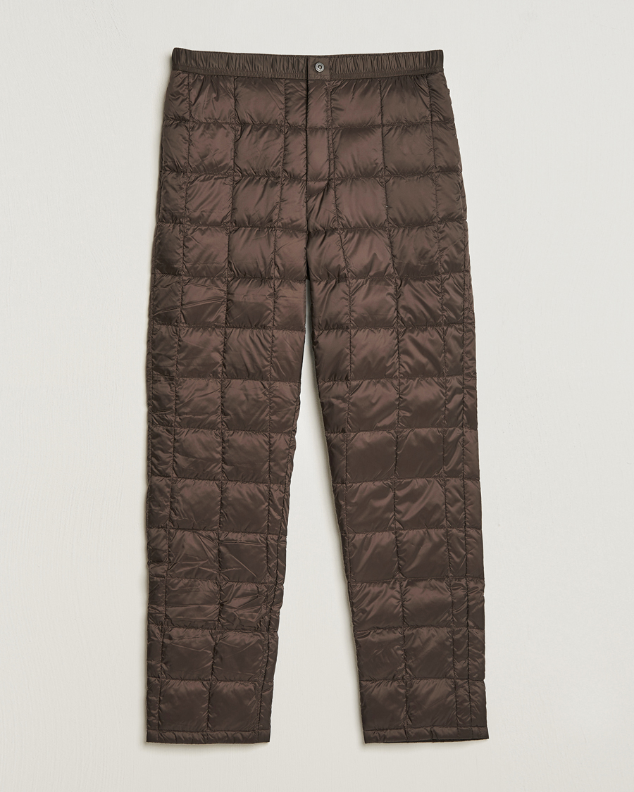 Herr | Byxor | TAION | Regular Straight Down Pants Dark Choco