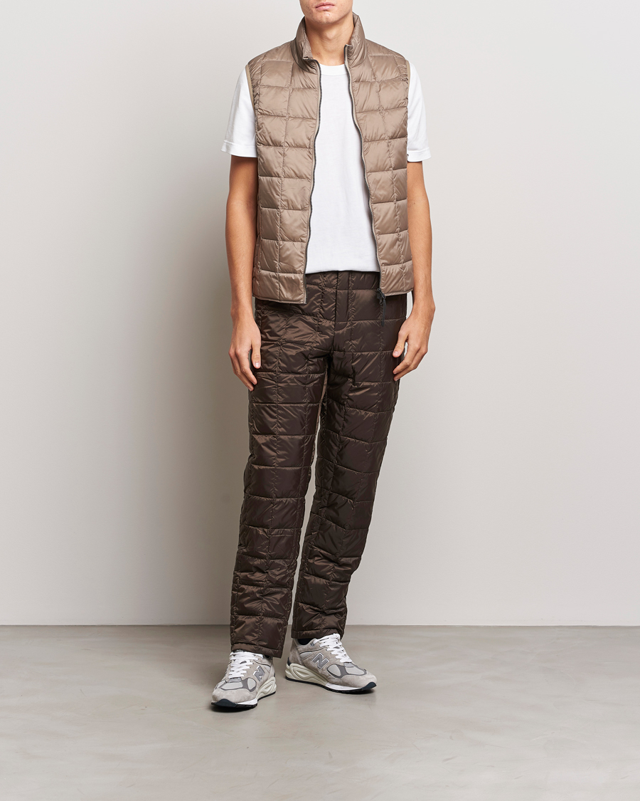 Herr | Byxor | TAION | Regular Straight Down Pants Dark Choco