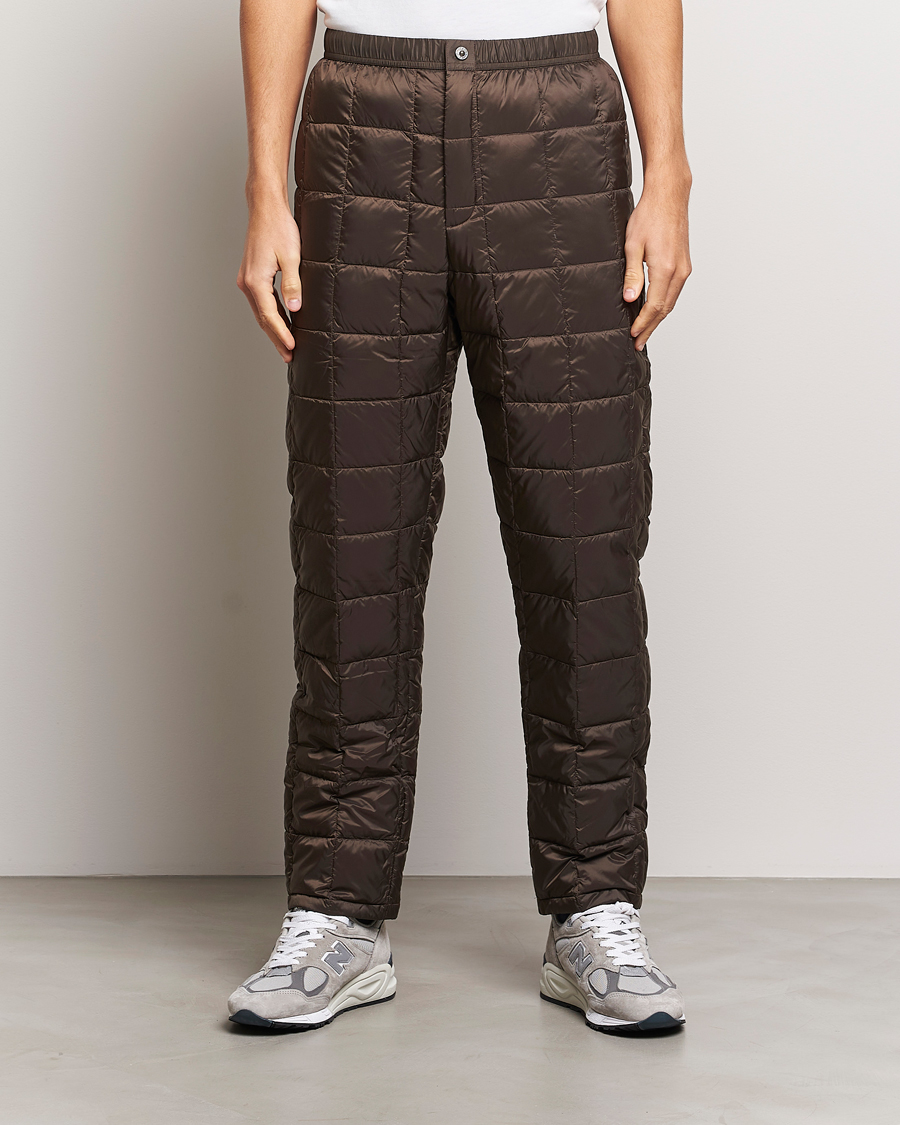 Herr | Byxor | TAION | Regular Straight Down Pants Dark Choco