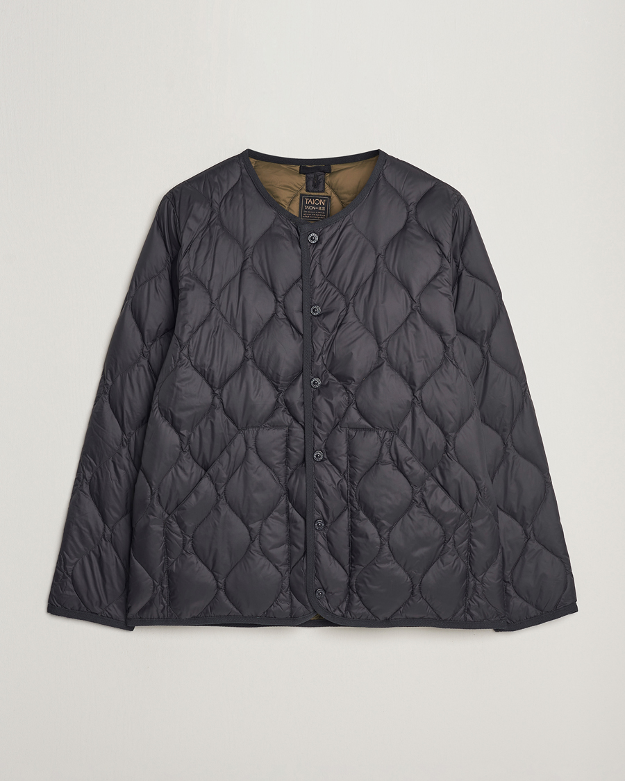 Herr | Jackor | TAION | Military Crew Neck Down Jacket Black