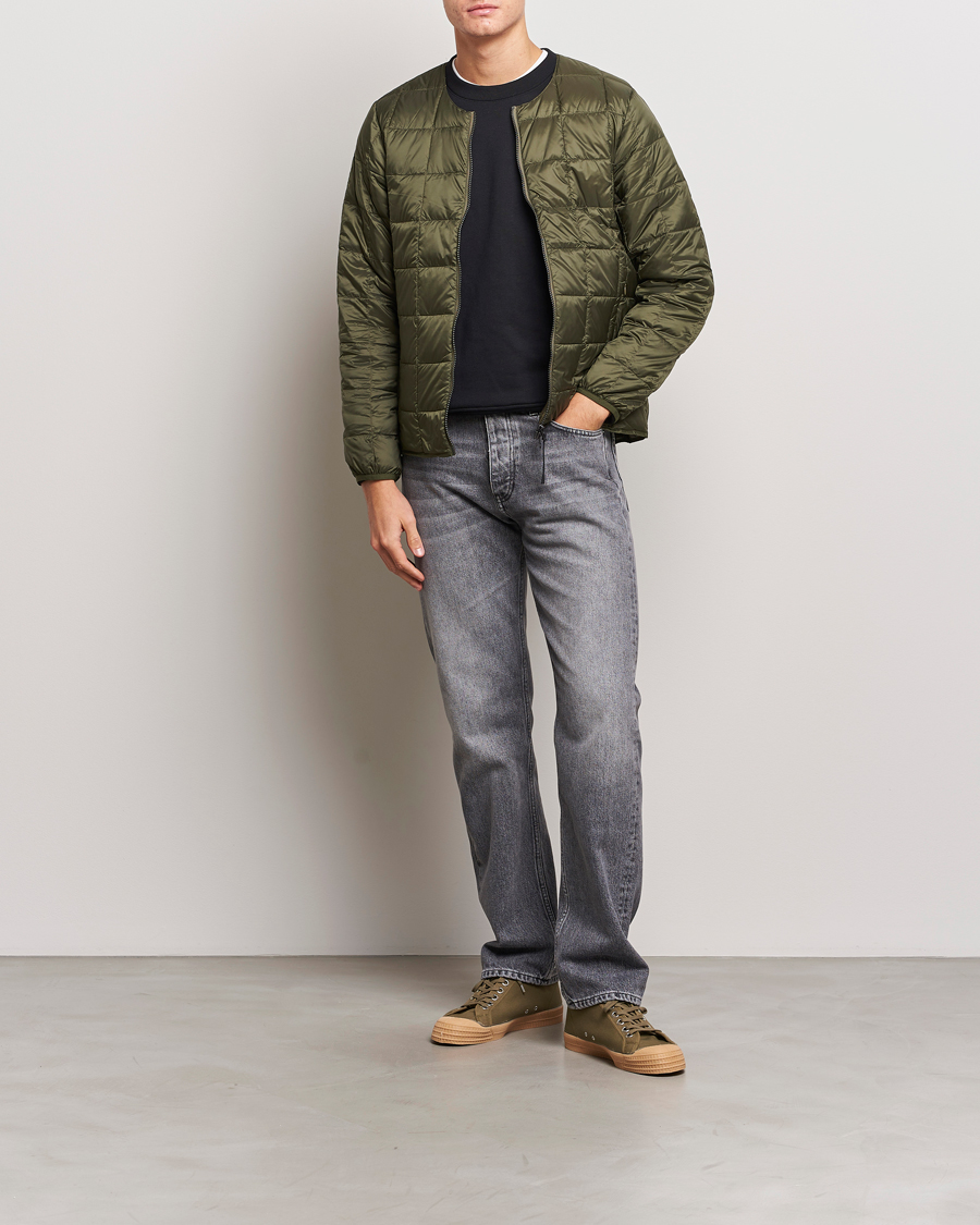 Herr | Jackor | TAION | Crew Neck W-Zip Down Jacket Dark Olive
