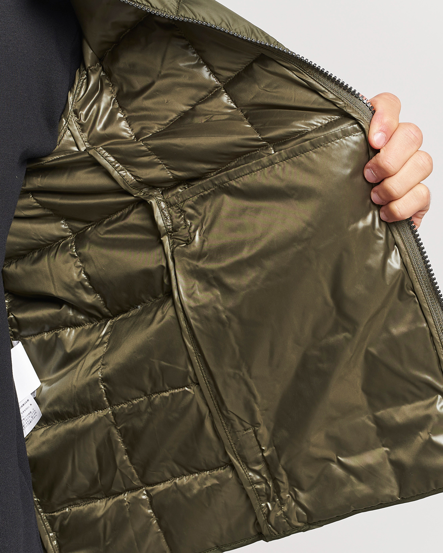 Herr | Jackor | TAION | Crew Neck W-Zip Down Jacket Dark Olive