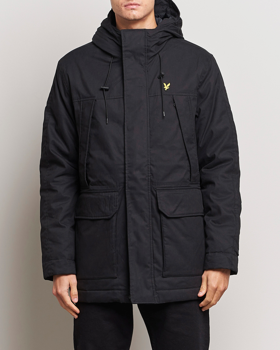 Herr |  | Lyle & Scott | Micro Fleece Parka Jet Black