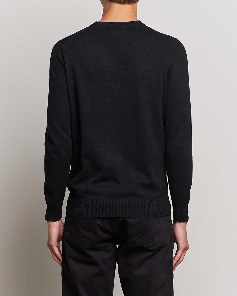Herr | Tröjor | Lyle & Scott | Cotton/Merino Crew Neck Jumper Jet Black