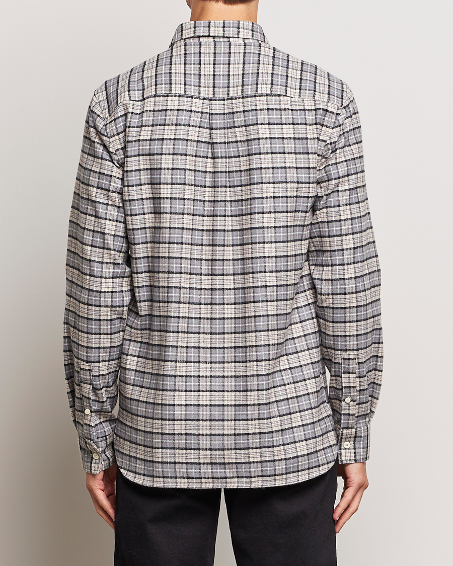 Herr | Skjortor | Lyle & Scott | Checked Flannel Button Down Shirt Cove White