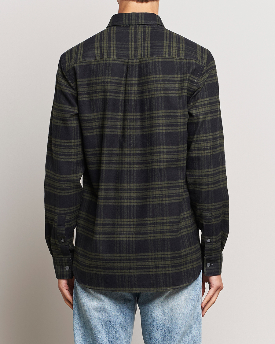Herr | Skjortor | Lyle & Scott | Checked Flannel Button Down Shirt Mountain Moss