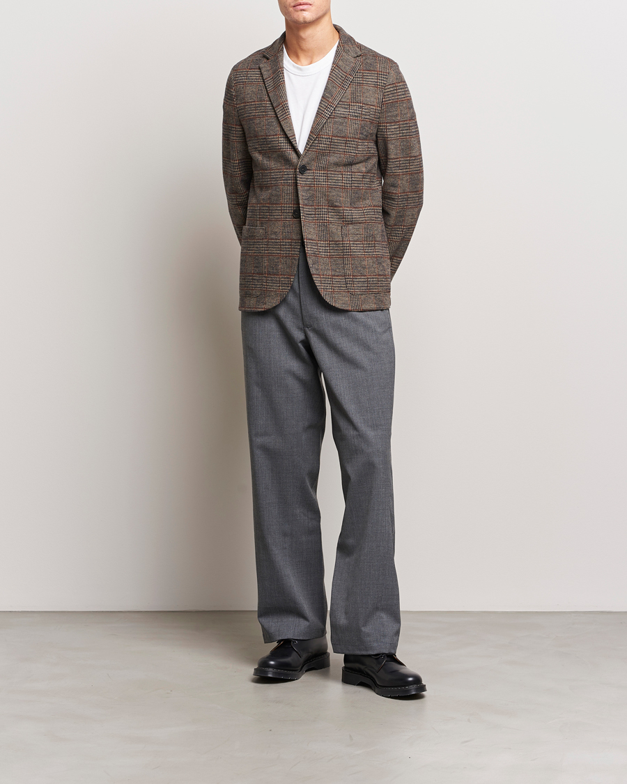 Herr | Kavajer | Harris Wharf London | Two Buttoned Loro Piana Wool Blazer Brown