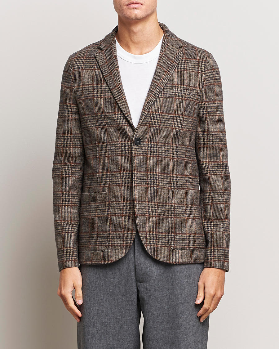 Herr | Kavajer | Harris Wharf London | Two Buttoned Loro Piana Wool Blazer Brown