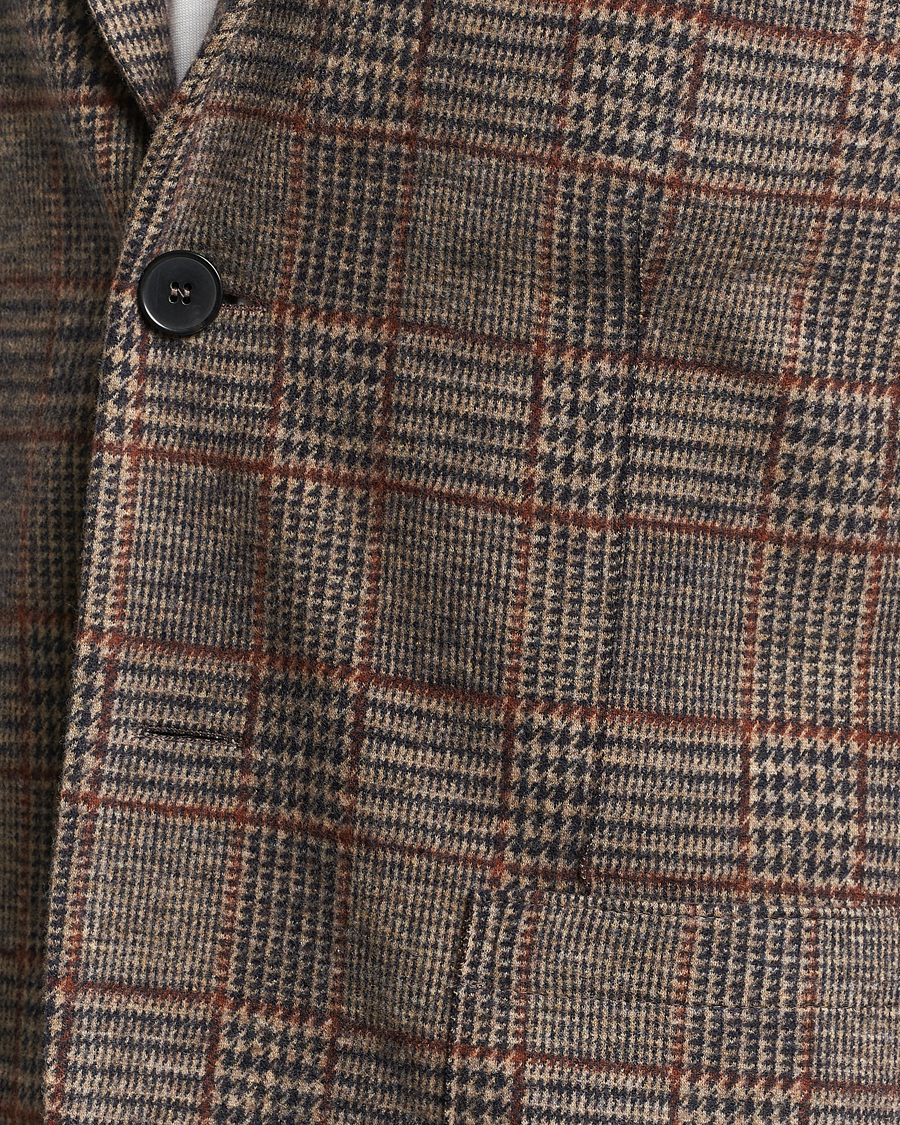 Herr | Kavajer | Harris Wharf London | Two Buttoned Loro Piana Wool Blazer Brown