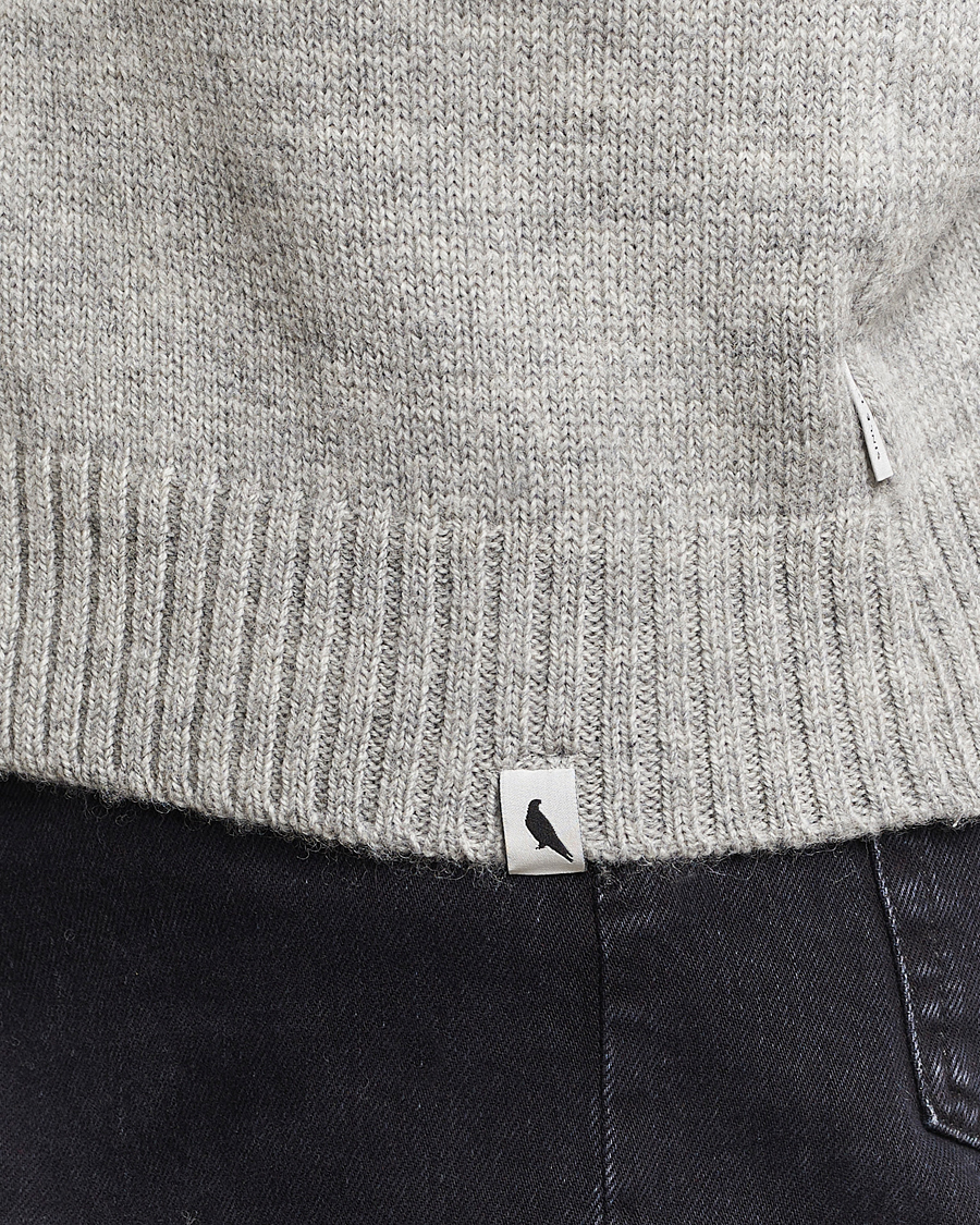 Herr | Tröjor | Peregrine | Maker's Stitch Merino Cardigan Light Grey