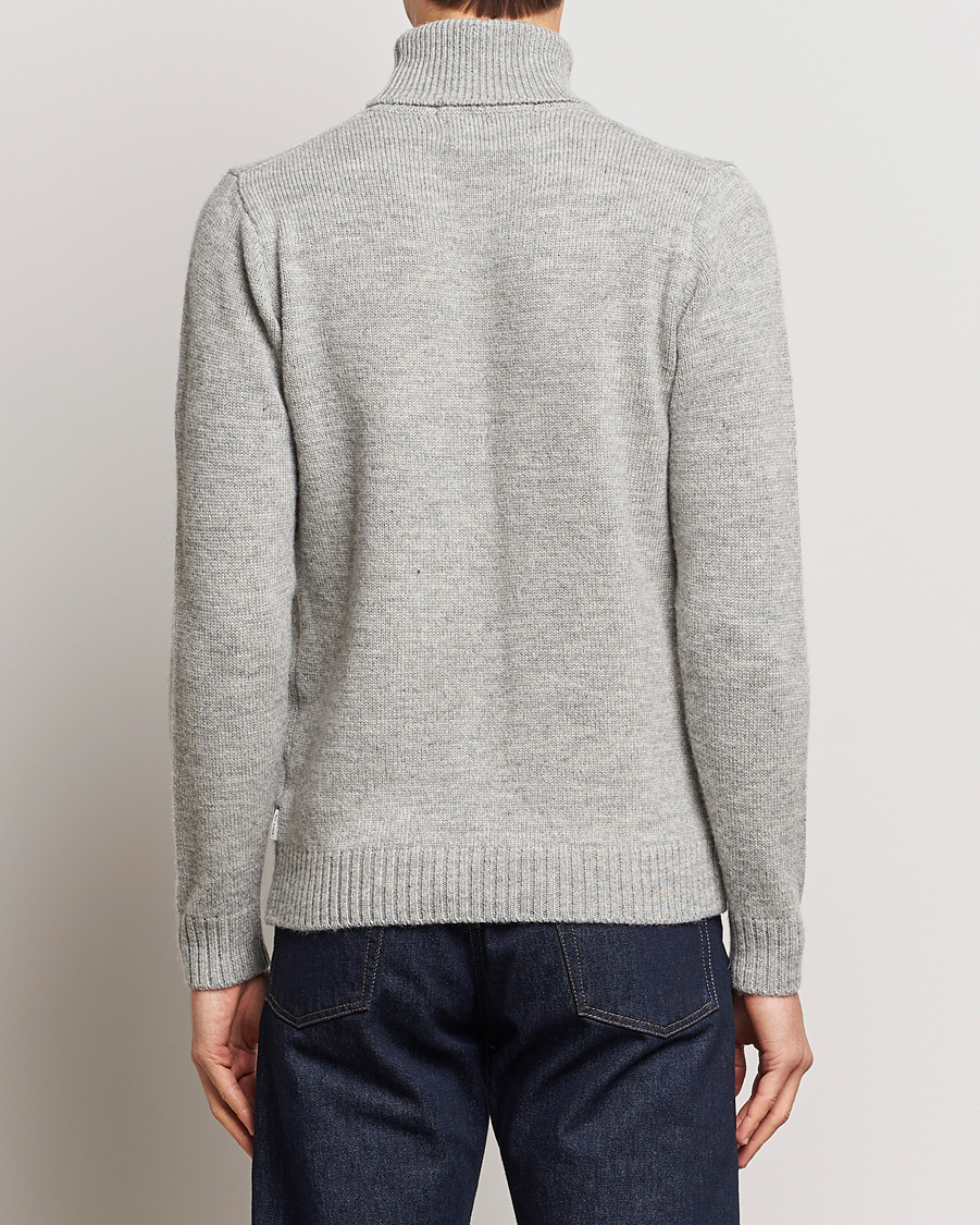 Herr | Tröjor | Peregrine | Maker's Stitch Merino Polo Light Grey