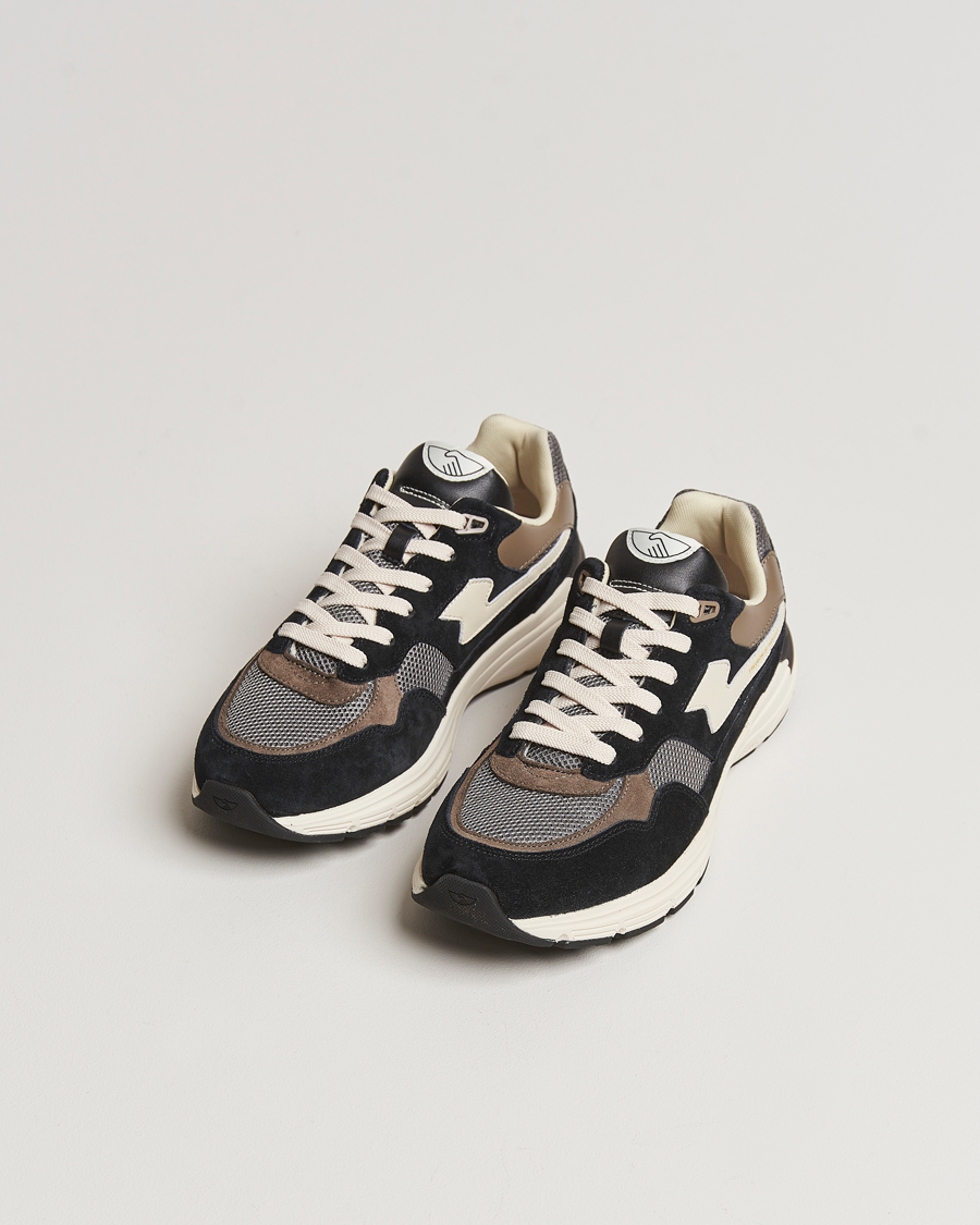 Herr | Stepney Workers Club Amiel S-Strike Suede Sneaker Black/Grey | Stepney Workers Club | Amiel S-Strike Suede Sneaker Black/Grey
