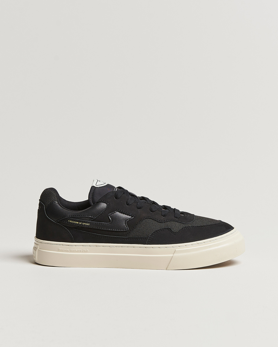Herr | Stepney Workers Club Pearl S-Strike Nubuck Sneaker Black/Black | Stepney Workers Club | Pearl S-Strike Nubuck Sneaker Black/Black