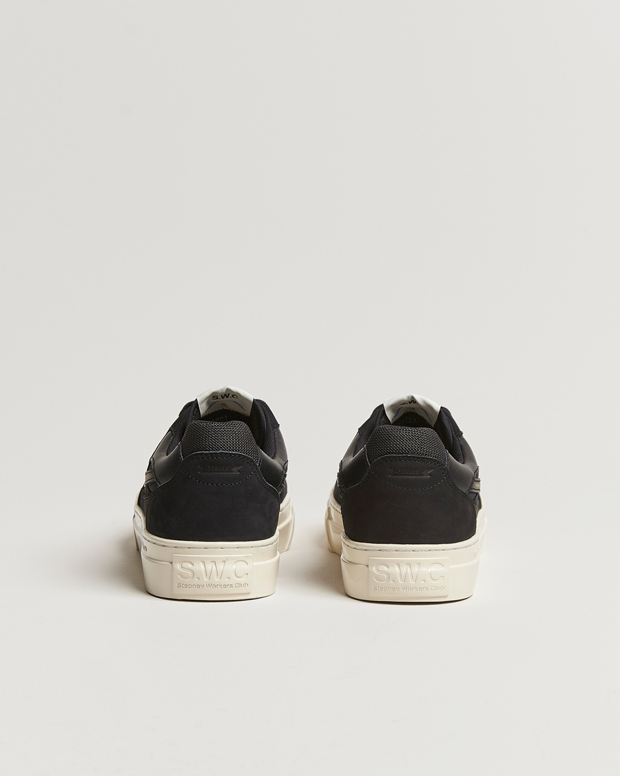 Herr | Stepney Workers Club Pearl S-Strike Nubuck Sneaker Black/Black | Stepney Workers Club | Pearl S-Strike Nubuck Sneaker Black/Black