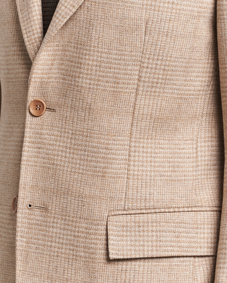 Herr | Kavajer | Morris Heritage | Keith Glencheck Wool Blazer Khaki